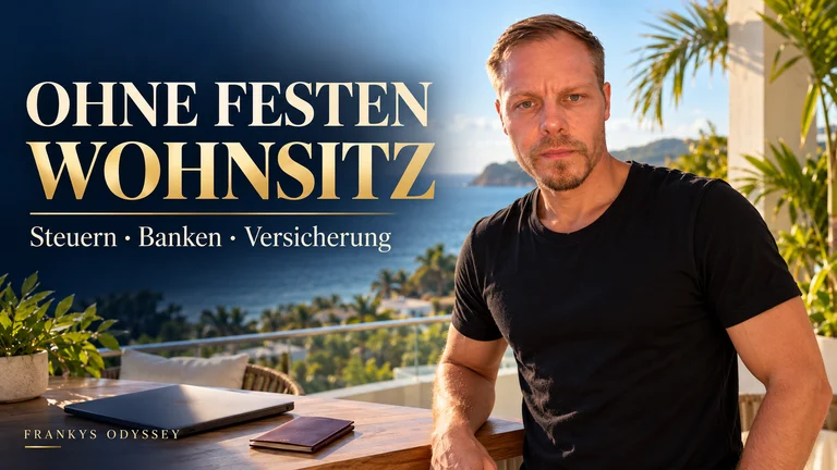 Ohne festen Wohnsitz leben: Steuern, Banken & Krankenversicherung als digitaler Nomade